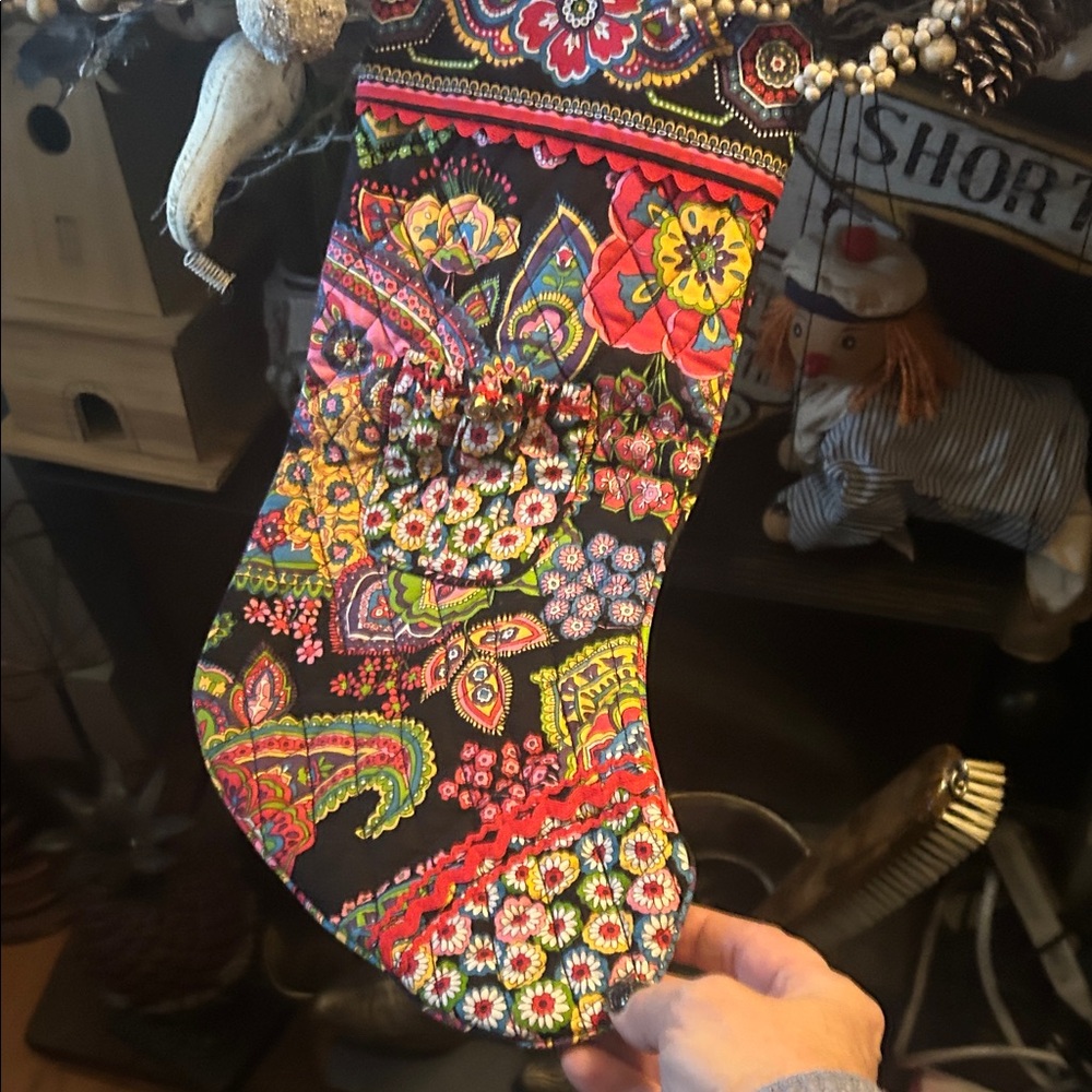 Vera Bradley Multicolor Quilted Holiday Stocking - Picture 2 of 6